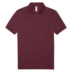 B&C Mens Polo Shirt / Burgundy